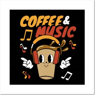 Coffee and music Posters and Art